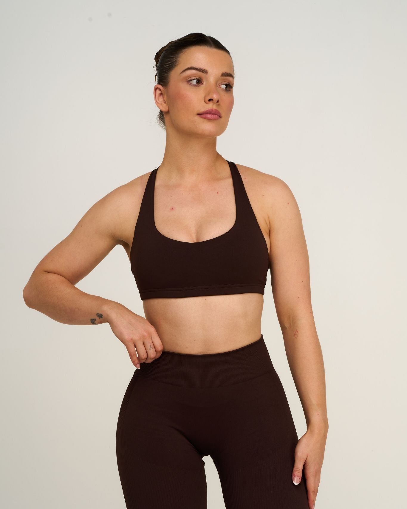 Beth is 163cm (5'4") and wears a size XS