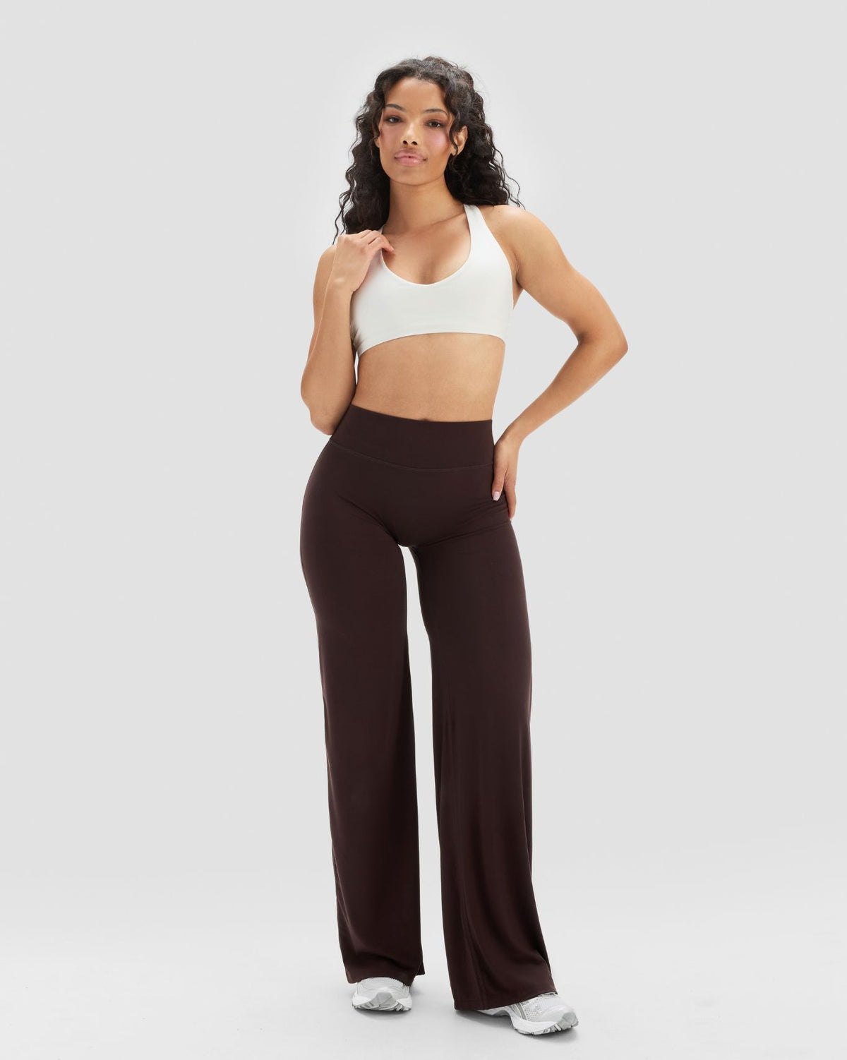 Essence Wide Leg Pants | Coffee