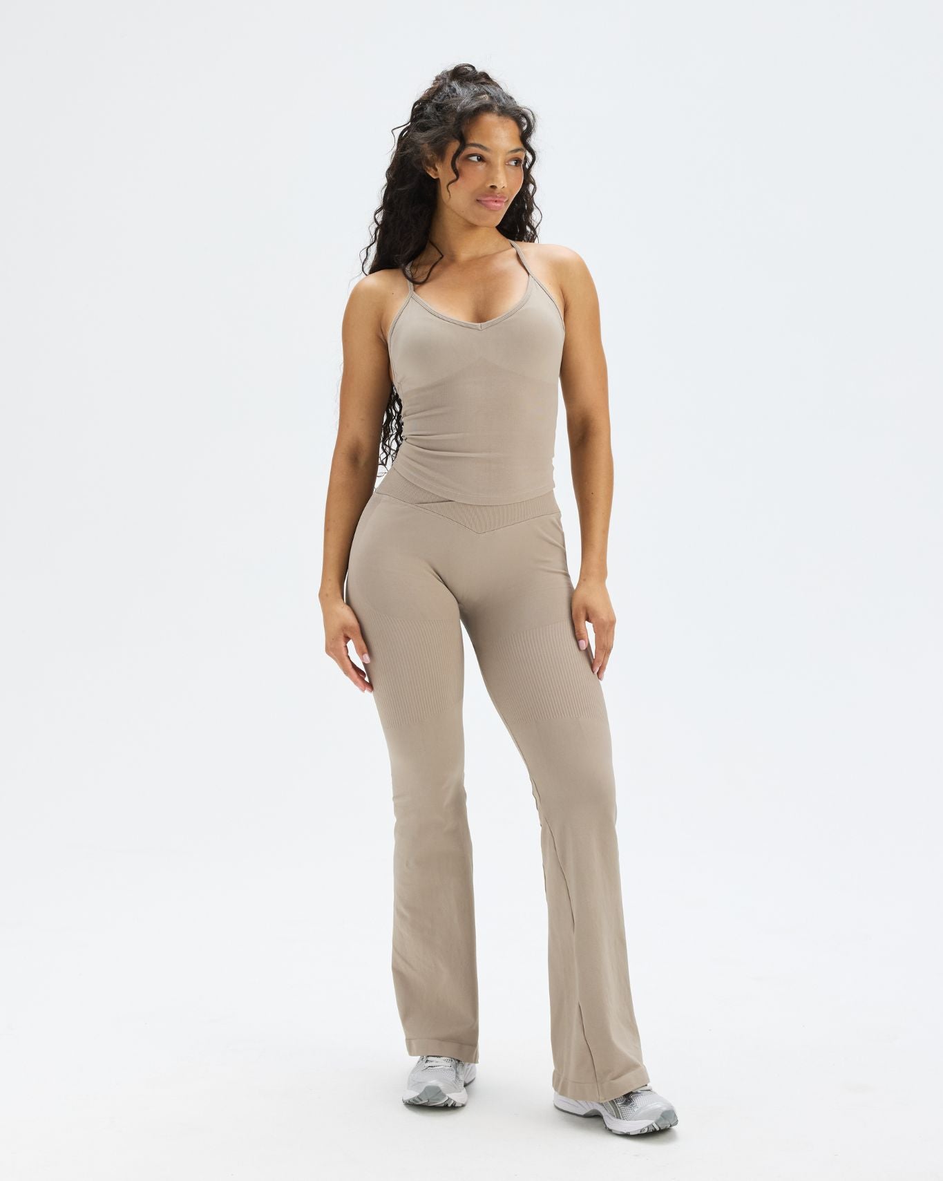 Elevate™ Sculpting Seamless Cross Back Top | Latte