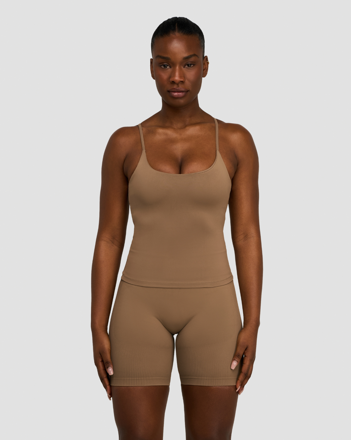 Elevate™ Sculpting Seamless Scoop Neck Cami | Toffee