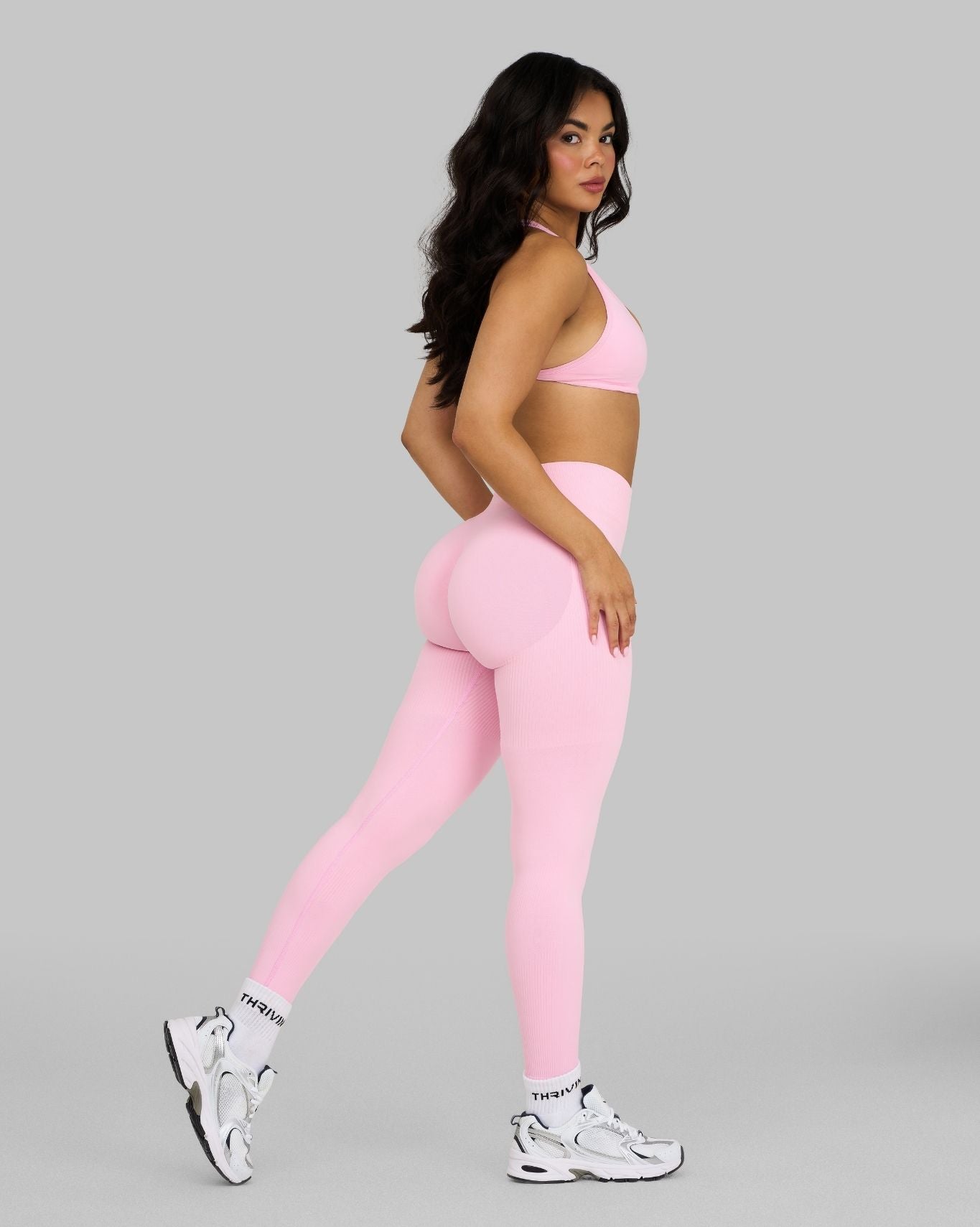 Elevate™ Sculpting Mid Waist Scrunch Leggings | Candy Pink