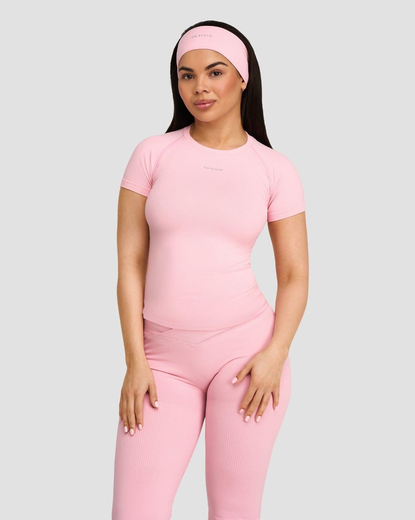 Elevate™ Camiseta de compresión | Rosa de algodón