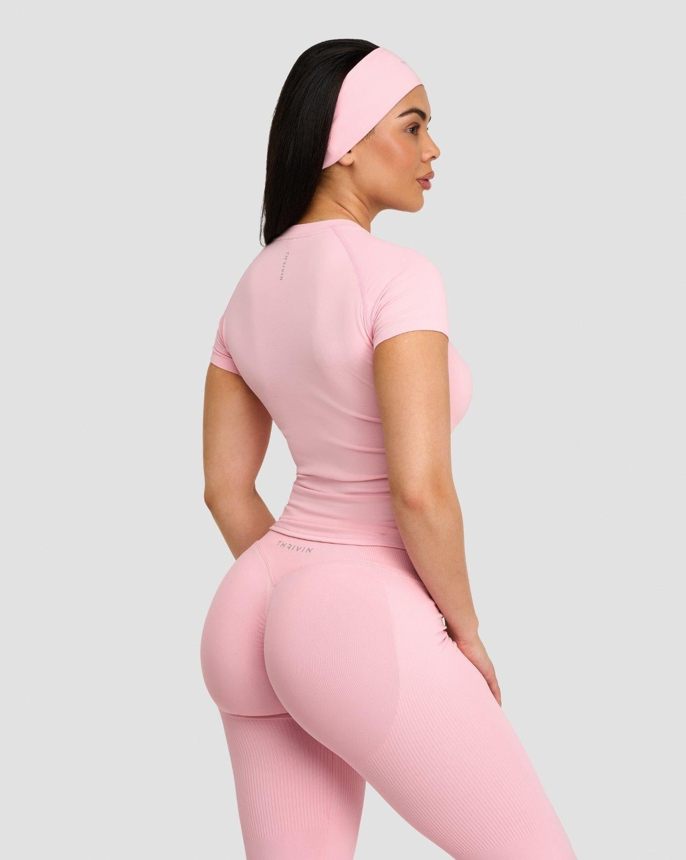 Elevate™ Camiseta de compresión | Rosa de algodón