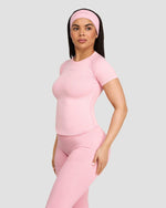 Elevate™ Compression T-Shirt | Cotton Pink