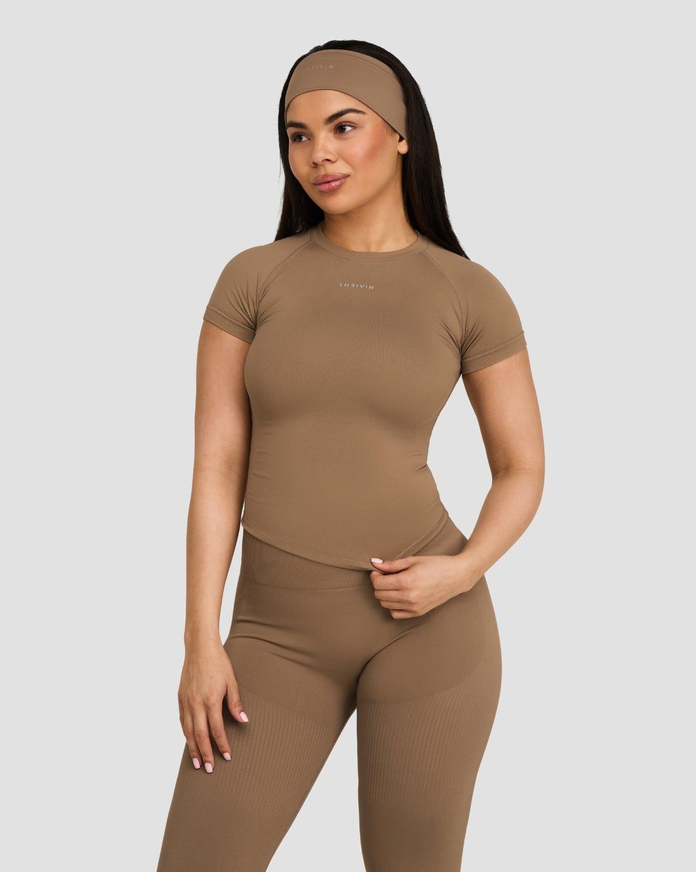 Elevate™ Compression T-Shirt | Toffee