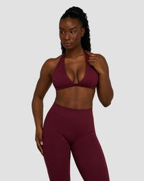 Elevate™ Sujetador Halter Escotado en V Sin Costuras Moldeador | Merlot