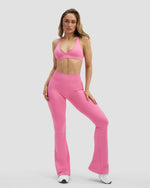 Elevate™ Sculpting High Waist Scrunch Flare | Bubble Pink