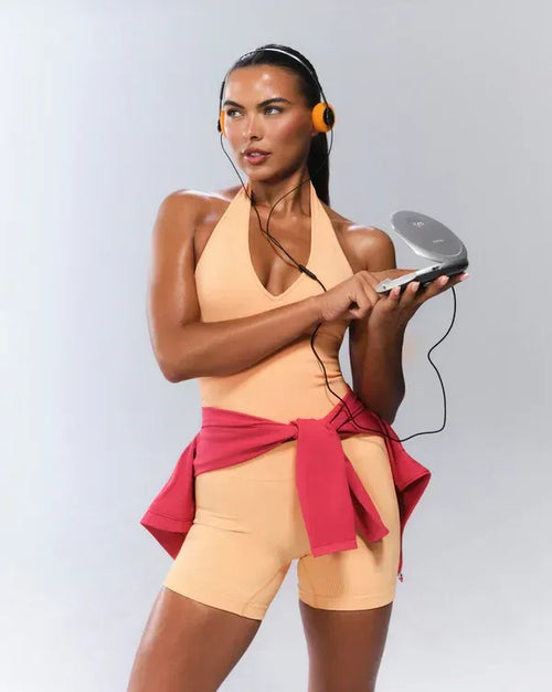 Elevate™ Sculpting Seamless Halterneck Top | Melon Ice