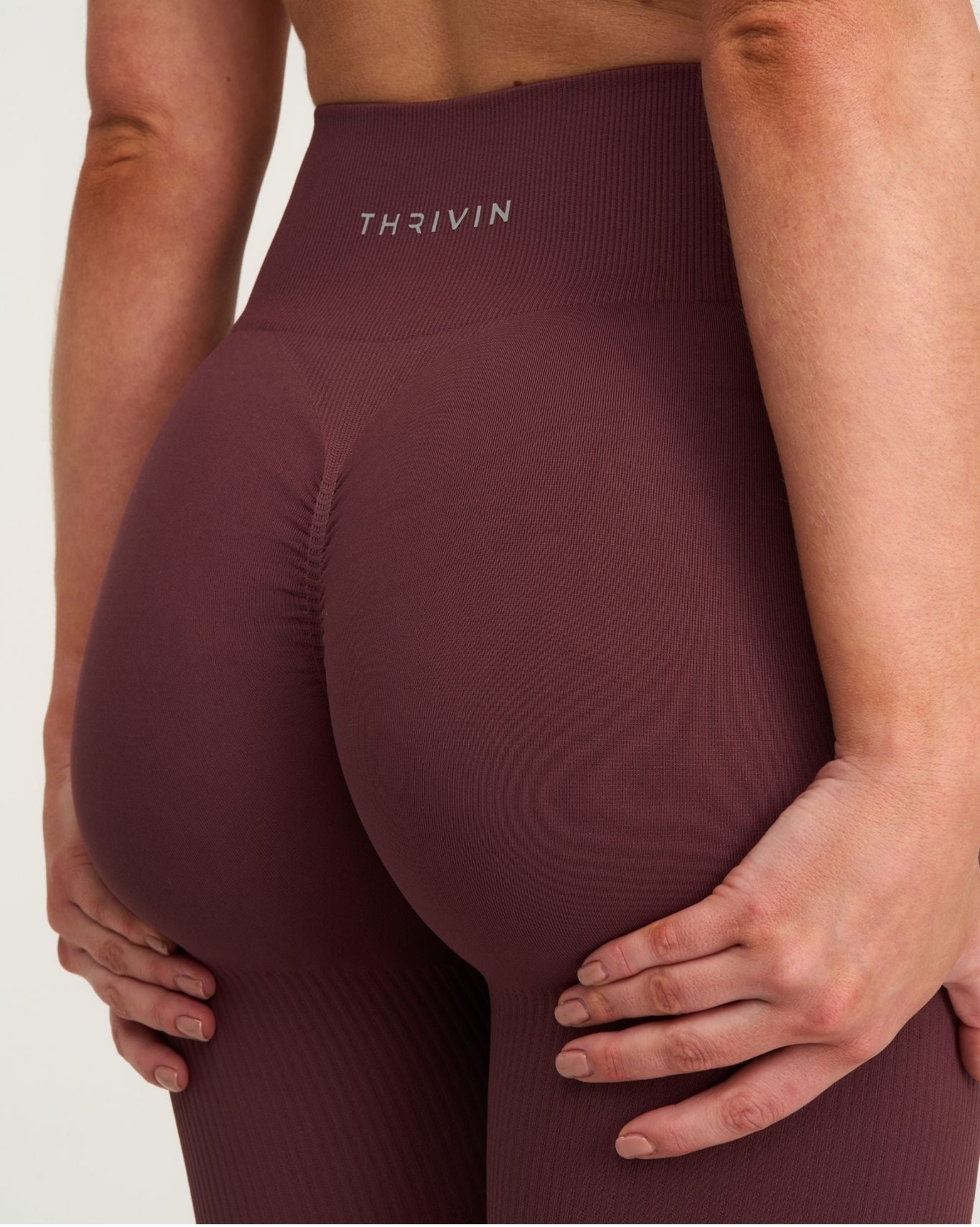 Elevate™ Sculpting High Waist Scrunch Leggings | Dark Mauve