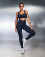Elevate™ Sculpting Mid Waist Scrunch Leggings | Midnight Navy