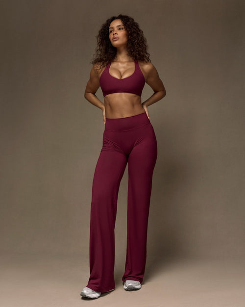 Essence Wide Leg Pants | Cherry Berry